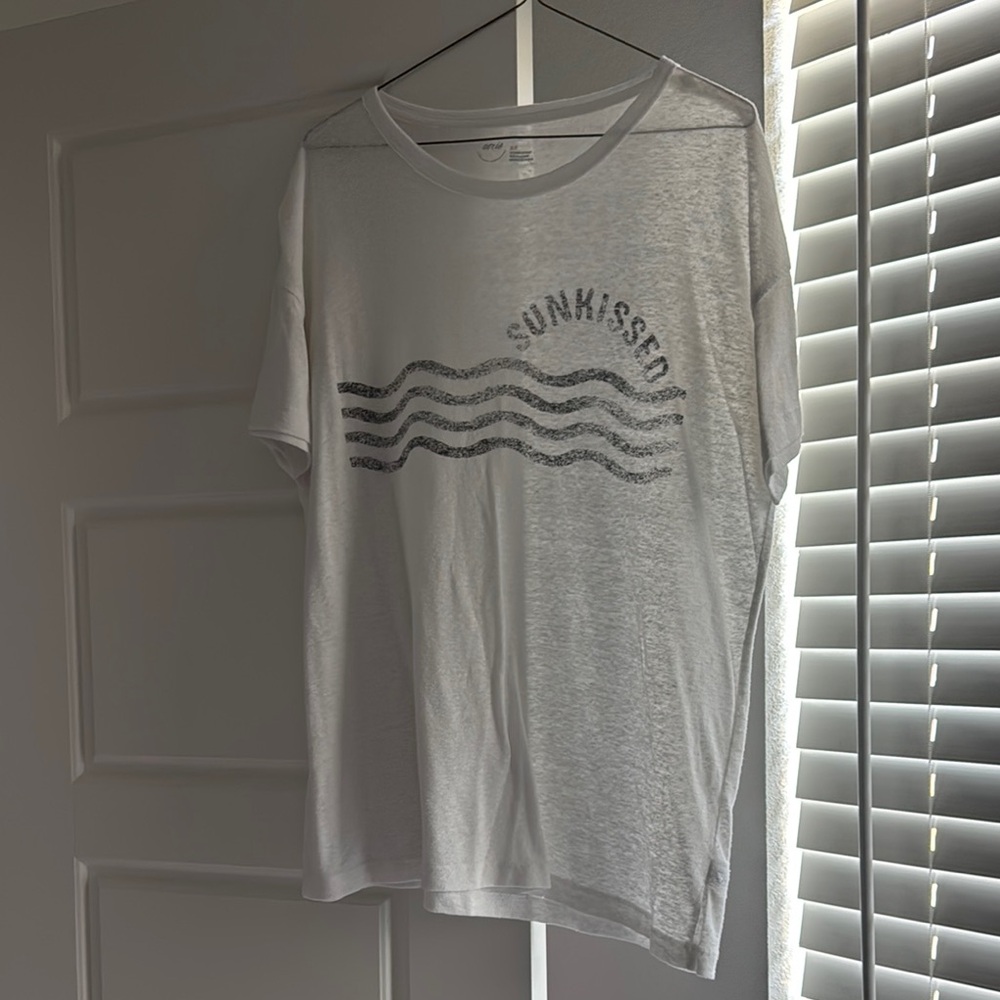Aerie White Graphic T-Shirt
